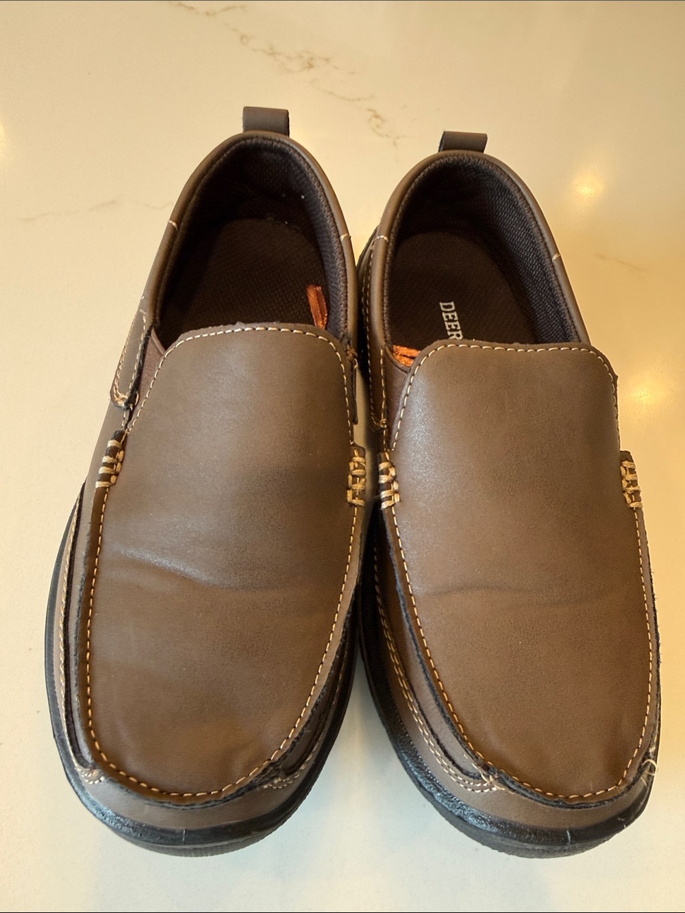 Deer Stags Boy’s Brown Slip-On Casual Loafers
